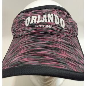Robin Ruth Sun Visor Hat Cap Original Pink Gray Adjustable Orlando